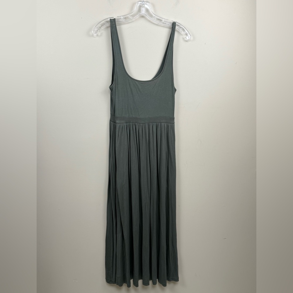 ARITZIA WILFRED green midi dress Elegant Gray Sleeveless Dress assonance small - Picture 2 of 14